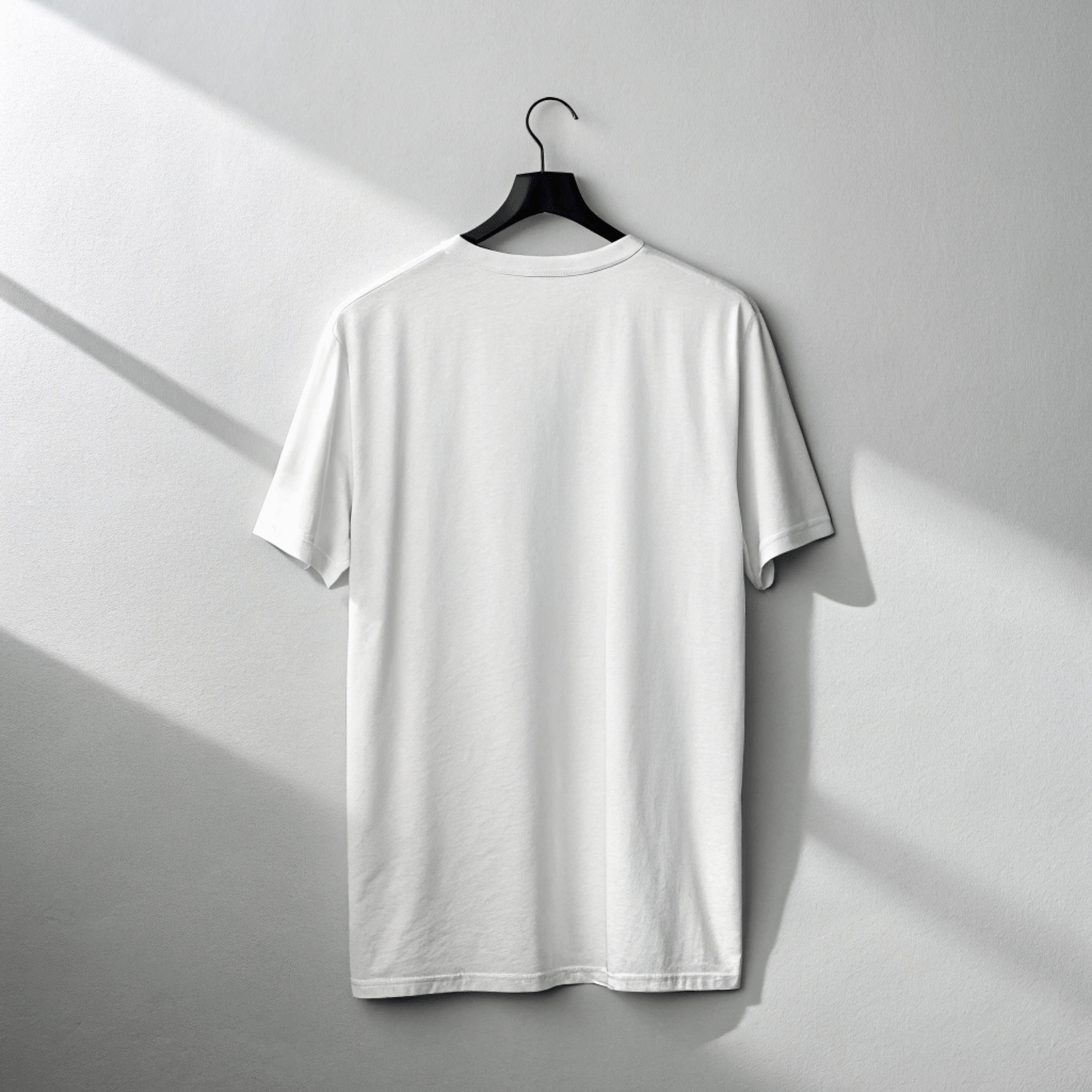 Back view of white keffiyeh clothing tee with continuous net pattern band